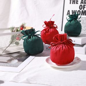 Sacs cadeaux ronds en velours doux pour Noël et mariage, sacs à bijoux en velours rouge, sacs en velours pour téléphone - Product Image 5
