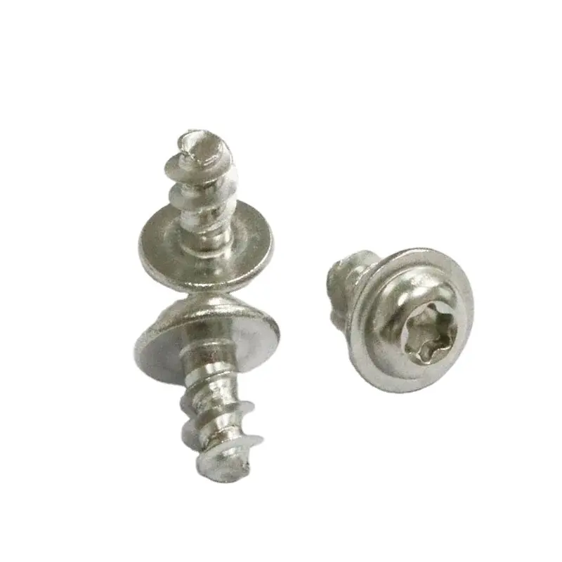 Pan Head PT Thread Forming PT Screw for Plastics Flat Tail Torx Pan Head with Washer Self Tapping Screw