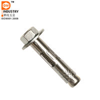 Baut Pengikat Ekspansi PDM, Baut Pengikat Dynabolts dengan Flange Nut Washer, Baut Pengikat Stainless Steel dan Mur