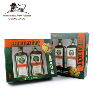 بسعر الجملة صندوق ويسكي فاخر مفرغ من الخمور مجموعة مشروب ورقي صندوق نبيذ مموج - Product Image 3