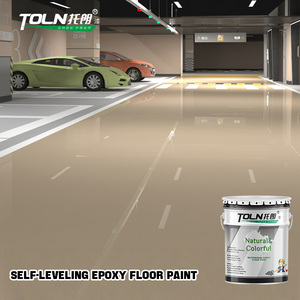 Peinture époxy autolissante en gros pour sols, imperméabilisante, facile à nettoyer, résine pour sols, revêtement et peinture anti-fissuration résistante - Product Image 1