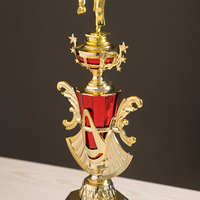 Trophées Gratuits de Boxe, Judo, Taekwondo – Plastique Doré Personnalisable avec Gravure – Souvenirs d'Événements Sportifs et Promotions GD12