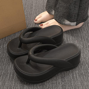 Pantuflas Ajustables para Hotel, Ligeras, Acolchadas, Antideslizantes, Antiolor, Duraderas, de Corcho y Tejido, para Verano - Product Image 1