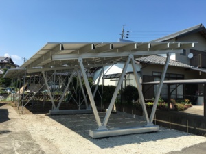 10KW năng lượng mặt trời xe bãi đậu xe đổ khung nhôm không thấm nước cấu trúc năng lượng mặt trời xe carport hỗ trợ với bảng điều khiển năng lượng mặt trời carport hệ thống - Product Image 5