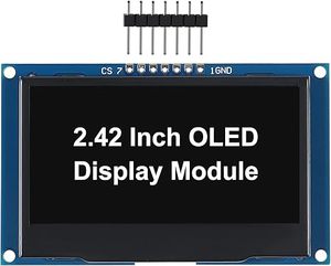 Modul Layar OLED AIsmartlink <span class=keywords><strong>2</strong></span>.4" <span class=keywords><strong>2</strong></span>.42 Inci 128x64 SSD1309 Antarmuka Serial 7 Pin SPI/IIC I2C - Product Image 1