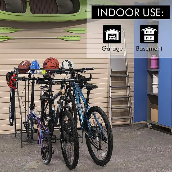 3 Bicycle Floor Parking Stand Bike Rack and Sports Organizer for Road Mountain Kids Stand bicycle display racks standing