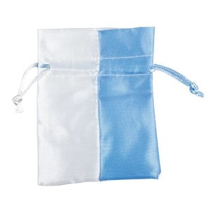 Piccoli Zainetti Sportivi con Coulisse Bianchi/Azzurri, Borse Promozionali Convenienti - Product Image 1
