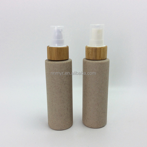 Kostenlose Proben umwelt freundlicher Siebdruck biologisch abbaubare Stroh weizen Luxus Toner Creme Lotion Shampooing flaschen - Product Image 2