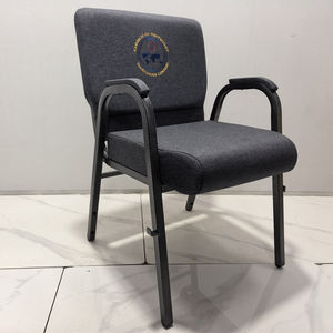 Silla de Iglesia Apilable Resistente al Fuego de Alta Calidad con Eslabones de Unión para Pastores - Product Image 3