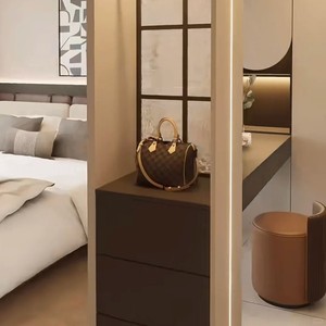 Mới Tối Giản Rắn Gỗ Thông Phân Vùng Phong Cách Bàn Trang Bàn Phòng Ngủ Thiết Lập Đa Chức Năng Tùy Chỉnh Thân Thiện Với Môi Mặc Quần Áo - Product Image 5