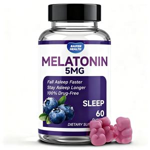 OEM/ODM 5mg Melatonin-Gummis für Erwachsene Anpassbare Immununterstützung 24 Monate Haltbarkeit - Product Image 1