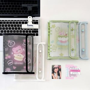 <span class=keywords><strong>Album</strong></span> <span class=keywords><strong>photo</strong></span> A5 compact à double bouton pour collection d'idols, couverture en PVC, matériau plastique écologique brillant - Product Image 3