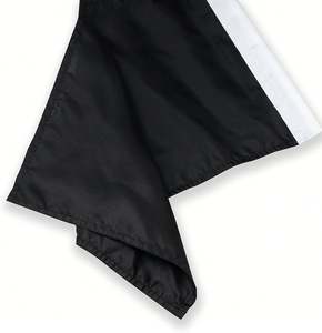 Drapeau de voiture uni, noir, 12*18 pouces, impression numérique double face - Product Image 3