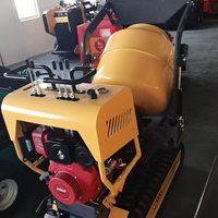 Mini-dumper sur chenilles portable, moteur diesel/essence, bétonnière haute performance, état neuf, pour la construction