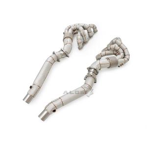 Colector de escape de acero inoxidable de alto rendimiento <span class=keywords><strong>Fengcai</strong></span> de 1.5 mm para Ferrari 430 4.3L 2004-2005, tubos de escape aislados para automóvil - Product Image 5