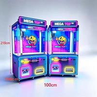 Machine à griffes géante d'intérieur, distributeur de jouets en peluche, machine de divertissement d'arcade, structure métallique, garantie d'un an
