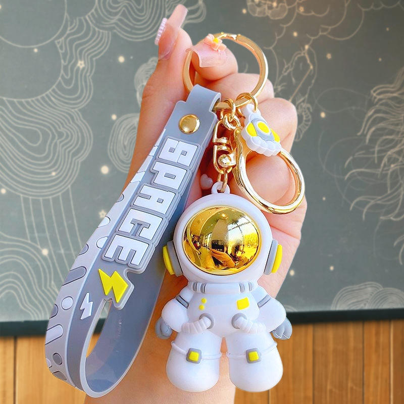 Drip astronaut keychain-yellow