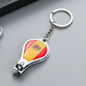 Großhandel Kostengünstige Geschenk-Nagelknipser mit Länderflaggen-Aufdruck und Teamlogo-Muster aus Edelstahl - Product Image 4