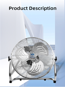 Ventilateur de sol silencieux à 3 vitesses en métal argenté de haute qualité de 18 pouces pour usage domestique et hôtelier - Product Image 2