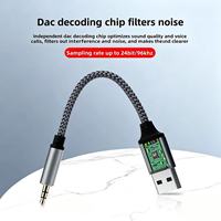 Adaptateur USB vers prise audio 3,5 mm, carte son externe USB avec puce DAC, convertisseur auxiliaire tressé en nylon pour PC, ordinateur portable, casque