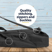 Sac de transport YCW Drumstick Bag-259 pour trépied de microphone, double compartiment, organisateur pour haut-parleur de basse, léger, durable, portable