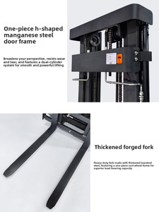 Carrello Elevatore Elettrico a Quattro Ruote Motrici con Aria Condizionata per Movimentazione e Impilamento in Magazzino, Adatto per Pendenze Ripide - Product Image 3