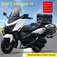 Moto Carguero à essence 150cc monocylindre refroidi par air, moteur sans balais Euro 4 EEC, scooter moto avec freins à disque