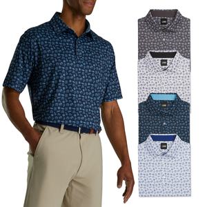 Camisetas de polo de golf personalizadas para hombre, deportivas, de manga corta, de secado rápido, que absorben la humedad, de alta calidad, con estampado completo y logotipo bordado. - Product Image 1
