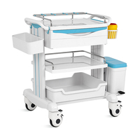 SKR-CT600 ABS Traitement hospitalier Service multifonction Chariot médical d'urgence Capacité de charge de 50 lb Garantie de 2 ans