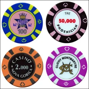 Jetons de poker en céramique, merchandising personnalisé - Product Image 1