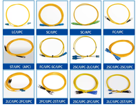 Factory Price Simplex G652D Single Mode Optical Fiber Patch Cord SC-SC 1M UPC PVC 3.0mm Tensile Strength 200N FTTH IP Network