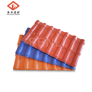 Benli Synthetic Resin Roof Tiles Red Corrugated PVC Waterproof For Villas Resorts Antique Roofing - Product Image 3