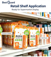 Emballage en blister PET recyclable personnalisé de 1 mm d'épaisseur, boîte cube transparente pour cosmétiques, poudre libre, fond de teint compact