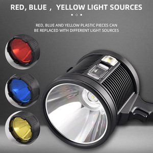 Projecteur LED portable rechargeable de type pistolet pour extérieur, lampe de patrouille, autonomie de 50 000 heures - Product Image 5