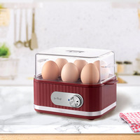 Pemasak telur listrik Mini multifungsi, alat masak telur pembuat sarapan, pengukus pemanas makanan, pemasak telur
