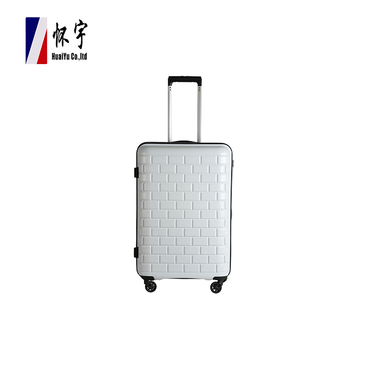 Prix usine Mode Personnalisé Rouge Blanc Coquille Fille Voyage Valise Bagages
