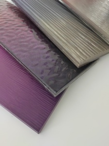 Panneau de verre décoratif laminé avec fil métallique, verre artistique avec maille métallique pour cloisons de bâtiments, décoration de maison et de bureau - Product Image 6