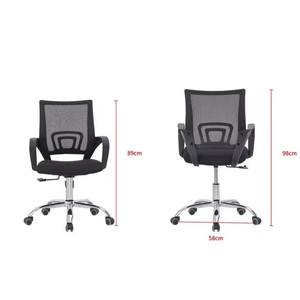 Silla de Oficina Ergonómica Nórdica Moderna 1919, Reclinable de Acero Inoxidable, Giratoria, de Metal, Cuero y Terciopelo, Multicolor, para Uso Doméstico - Product Image 6