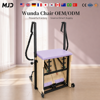 Chaise de Pilates Wunda MJD professionnelle avec pédale fendue pour l'entraînement du tronc, équipement de studio professionnel, vente en gros