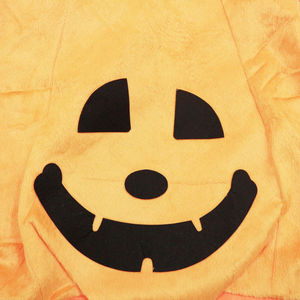 Ensemble de costumes en peluche d'anime pour filles MS, adorable tenue de citrouille avec chapeau, en polyester, pour fête d'Halloween, déguisement pour tout-petits et enfants - Product Image 3