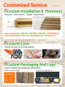 <span class=keywords><strong>Parquet</strong></span> en bois d'ingénierie Apolloxy, écologique, certifié FSC, en chêne, géométrique, résistant à l'usure, durable - Product Image 4