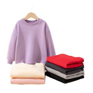 <span class=keywords><strong>Pull</strong></span> en polaire chaud pour enfants, garçons et filles, automne/hiver, plus épais, pour enfants plus âgés, couleur unie - Product Image 1