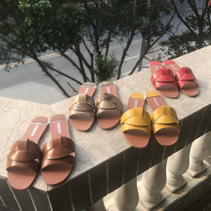 Sandalias De Peluche รองเท้าแตะสำหรับผู้หญิง,รองเท้าสไลด์<span class=keywords><strong>ล</strong></span>ำลองทรงแบนรองเท้าแตะดีไซน์เนอร์<span class=keywords><strong>ชื่อ</strong></span>ดังแบรนด์ดังสำหรับฤดูร้อน - Product Image 2