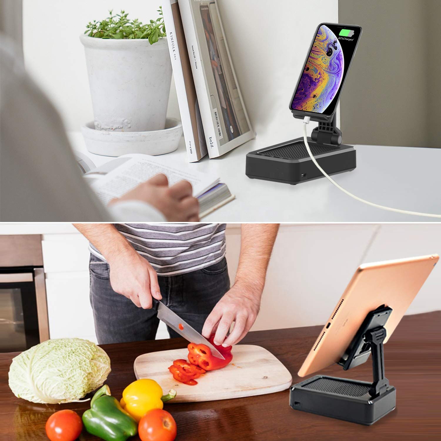 Cell Phone Stand with Wireless Bluetooth Speaker and Anti-Slip Base HD Surround Sound Perfect for Home and Outdoors · image 6