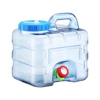Seau à eau de camping extérieur de 10 litres, en PC de qualité alimentaire, avec robinet, seau de stockage d'eau monté sur voiture
