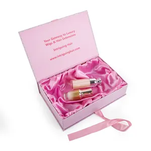 서프라이즈 핑크 골판지 종이 재활용 맞춤형 마그네틱 발렌타인 데이 선물 상자 리본 포장