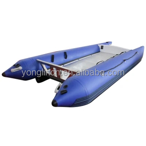 Catamarán Inflable de Alta Velocidad OEM ODM, <span class=keywords><strong>Thundercat</strong></span> de 3.8m 4.1m, Bote Deportivo de Carreras de PVC TPU en Venta - Product Image 3