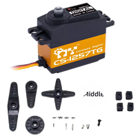 Servomoteur numérique MY Servo CS-1257TG, couple de 10 kg.cm, engrenage en titane, aluminium, servomoteur de direction haute vitesse pour pièces de modèles RC