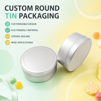 Boîte alimentaire ronde en fer blanc avec couvercle amovible pour bonbons, biscuits, chocolat, impression personnalisée, OEM, ODM, emballage en vrac
