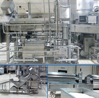 Ligne de traitement du beurre entièrement automatique en acier inoxydable 304, système de traîssage, de séparation et d'emballage